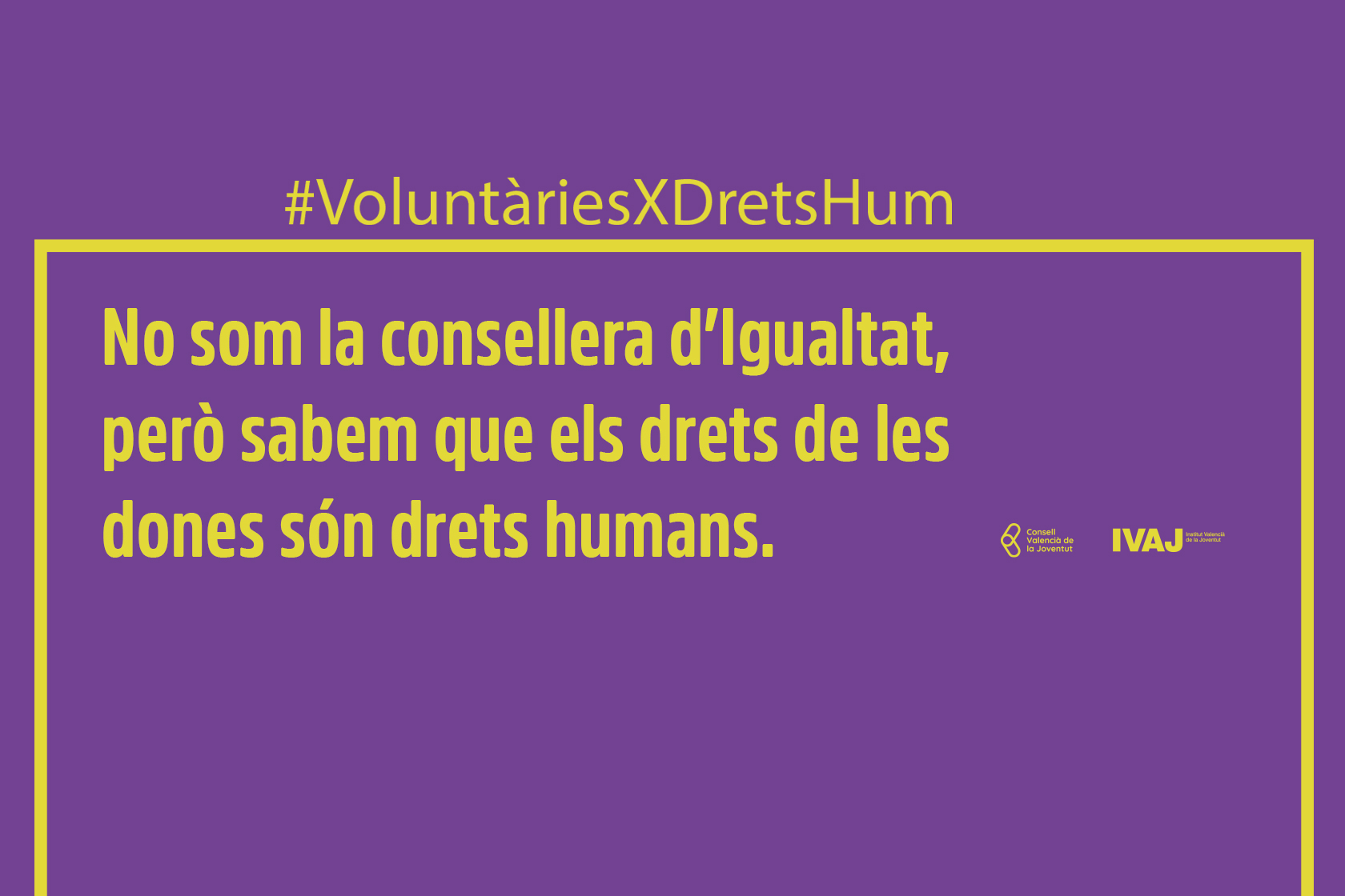 #VoluntàriesXDretsHum.Igualtat